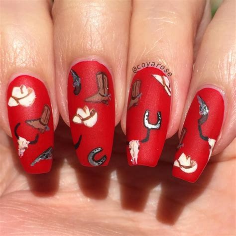 western cowgirl nails|country nails for cowgirls.